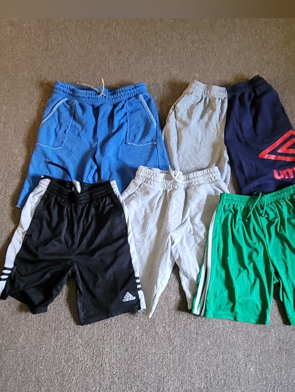 Boys Bundle of 5 Size L/XL 12/14 & 14/16 Basketball Athletic Shorts